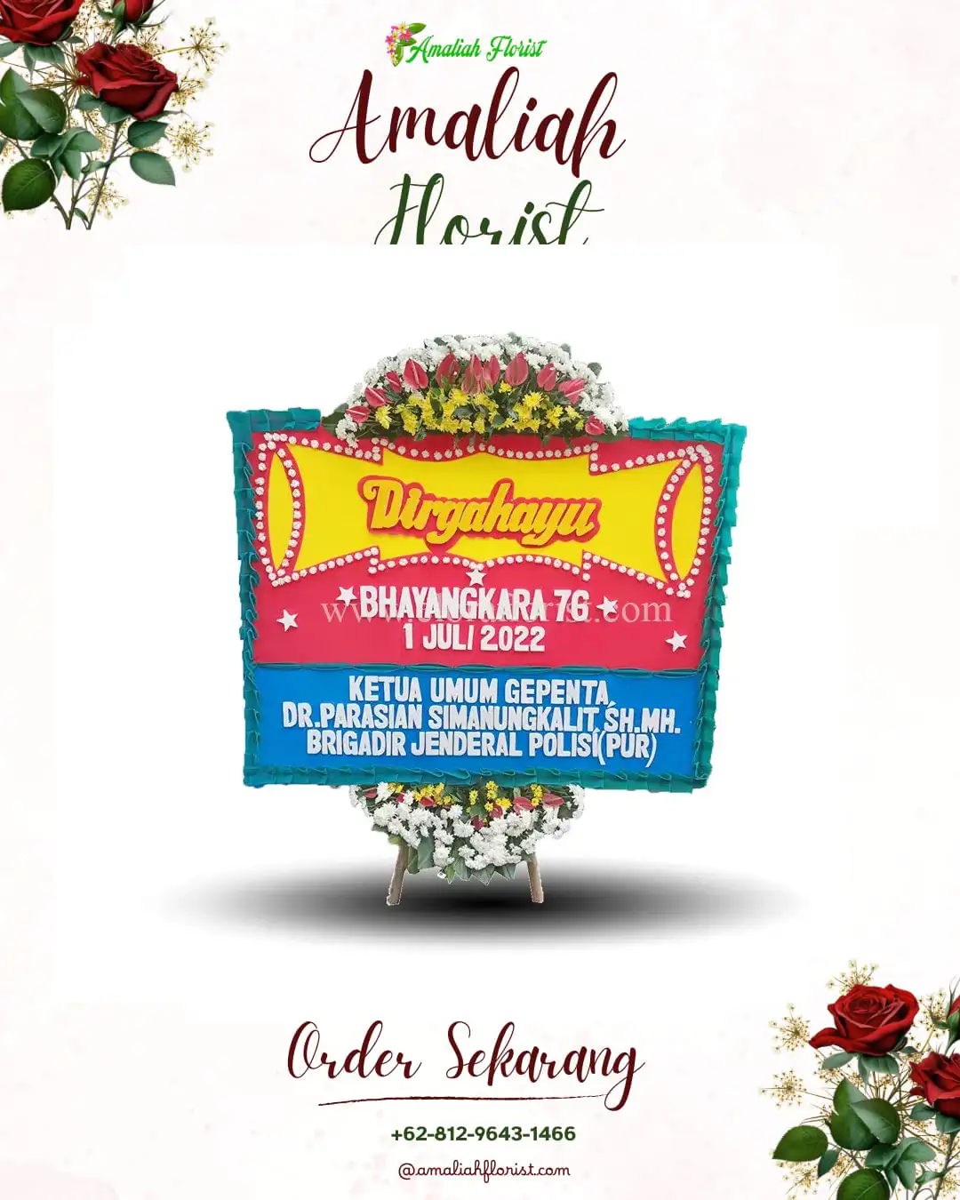 Papan Bunga HUT Ulang Tahun Padang Lawas